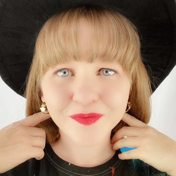 Starry Night Hoop Earrings - Picture 4 of 6